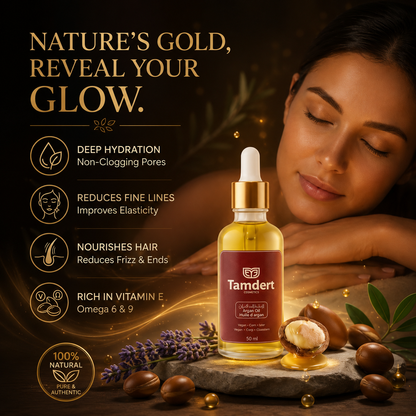 100% Pure Moroccan Argan Oil - Cold-Pressed