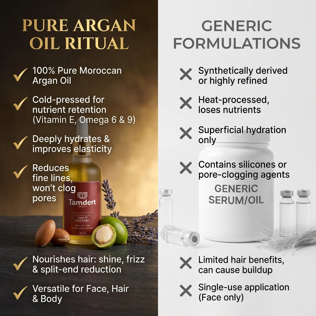 100% Pure Moroccan Argan Oil - Cold-Pressed