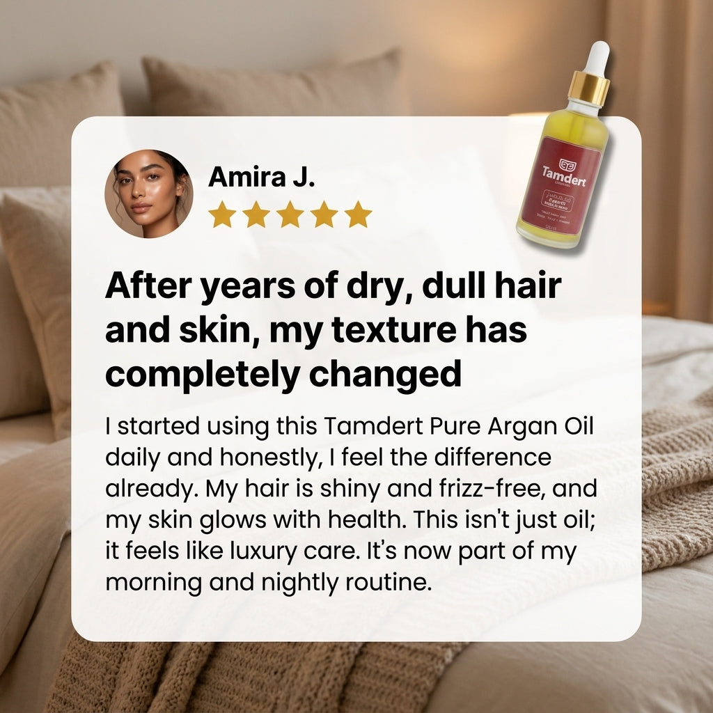 100% Pure Moroccan Argan Oil - Cold-Pressed
