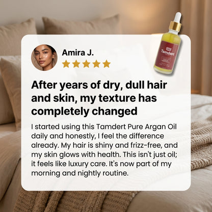 100% Pure Moroccan Argan Oil - Cold-Pressed